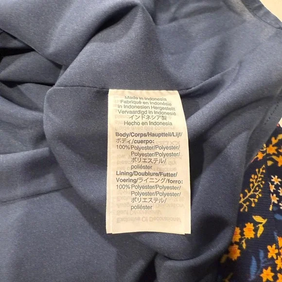 Madewell Floral Mini Dress Tie Front V Neck Short Sleeve Women's Size 00 - Picture 5 of 6